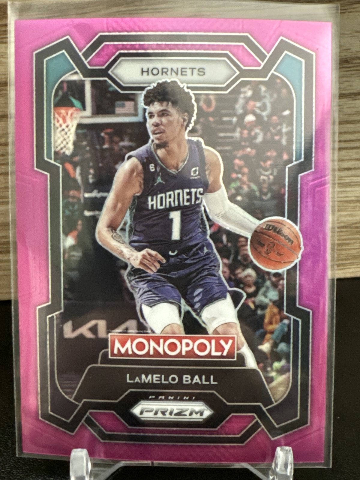 2023-24 Panini Prizm Monopoly LaMelo Ball Pink Prizm 2/149 Hornets #13