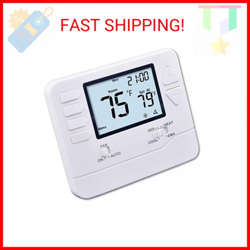 Heagstat H721 nicht programmierbares Wärmepumpenthermostat, 2 Heat/1 Cool, mit 4,5 qm - Bild 1 von 2