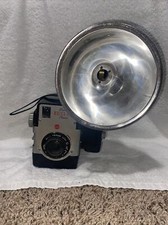 Vintage Kodak Brownie Bullseye Camera with Flash Attachment Twindar Lens