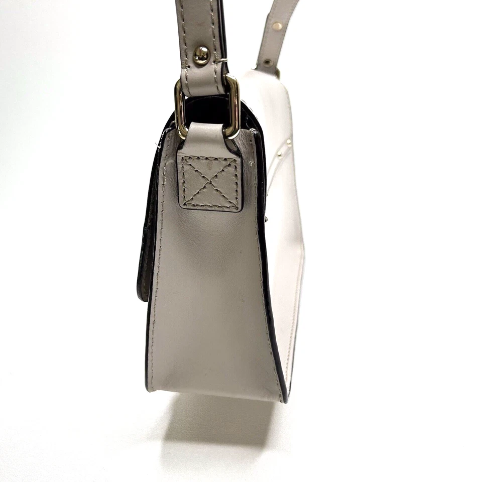 *Elegante Cartera Bandolera KATE SPADE Essex Scout Cuero Blanco Crema de Lujo Foto 4 de 4