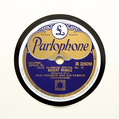 BUD FREEMAN FAMOUS CHICAGOANS ''Prince Of Wails'' (E+) PARLOPHONE R-2809 [78 RPM]
