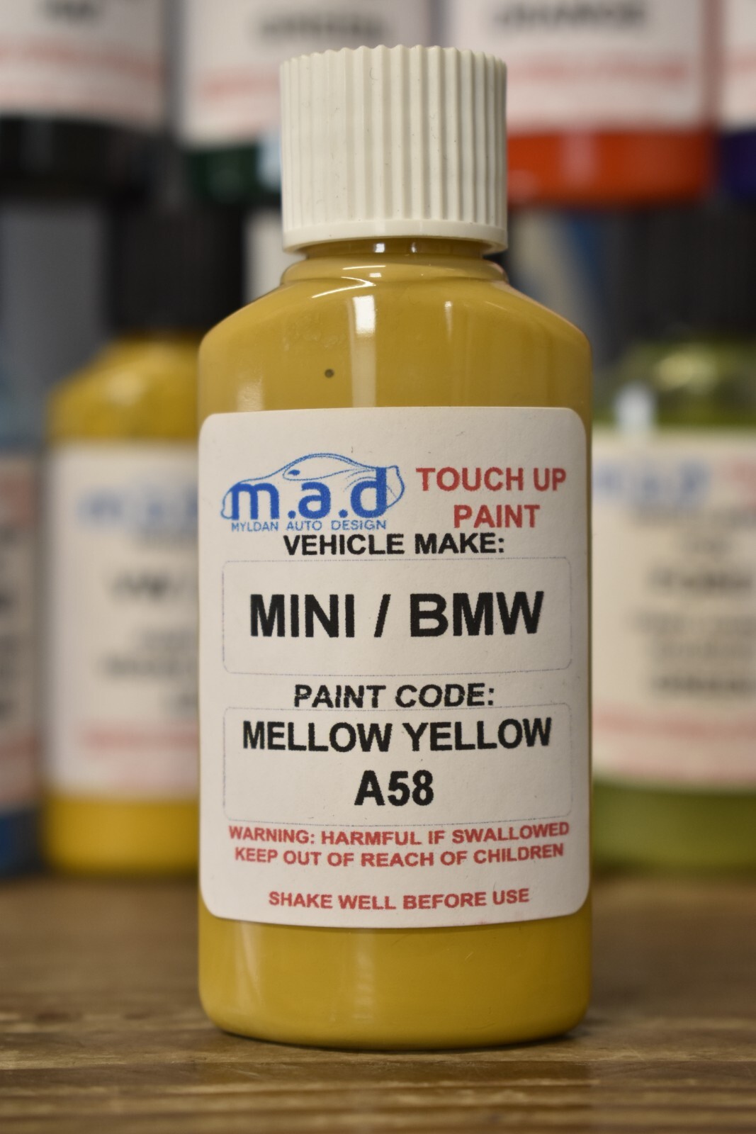 Touch Up Mini/Bmw Mellow Yellow A58 Car 30Ml Paint Cooper S Countryman  Clubman | Ebay