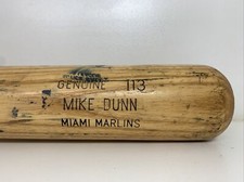 2013 Miami Marlins Mike Dunn Game Used Bat