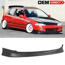 For 92-95 Honda Civic Cs Style Front Bumper Lip Spoiler Pu
