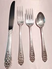 Queens Lace by International Sterling 4 Piece Place Setting- Modern