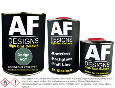 Autolack für Dodge VGT Alpine Green Perl 1,25L Klarlack Set