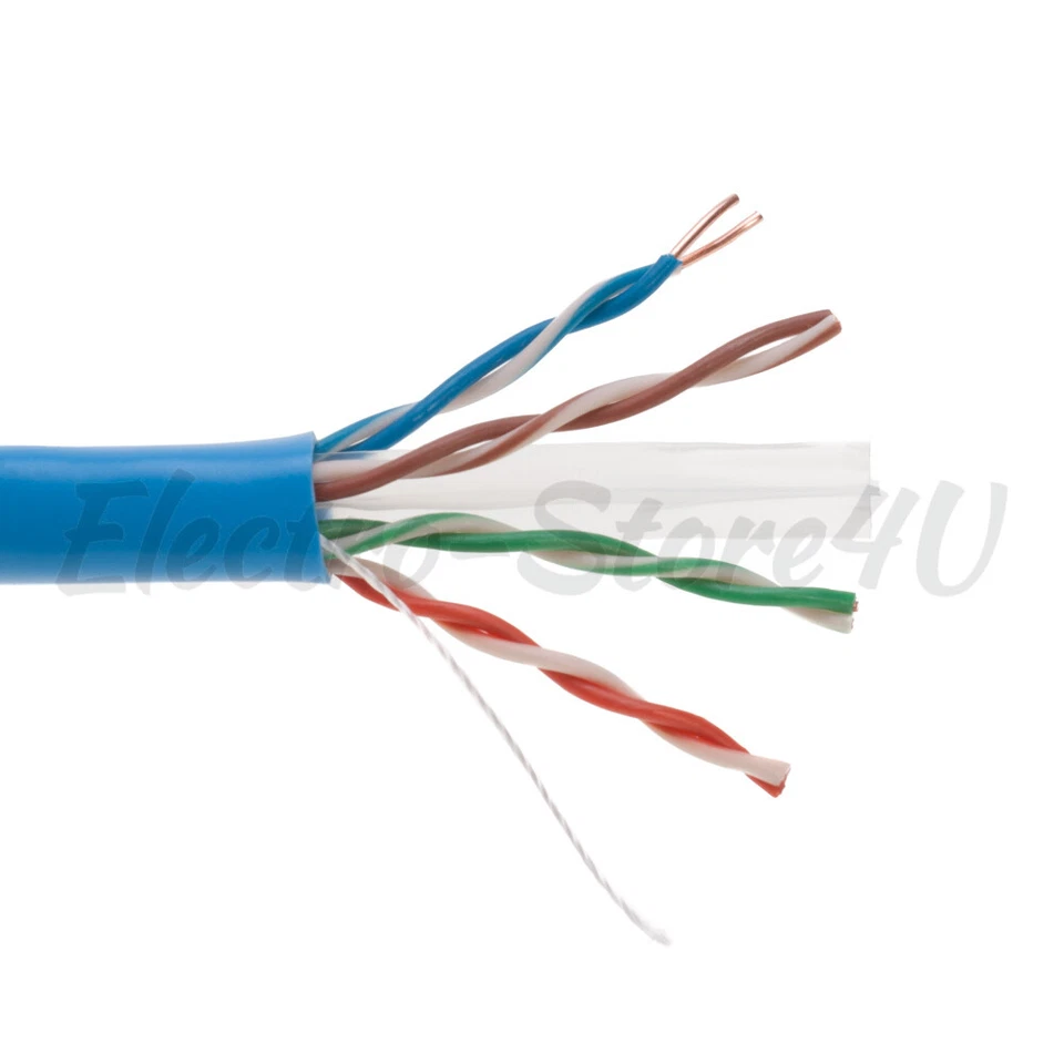 500ft CAT5e CAT6 UTP Bulk Ethernet Cable Solid Network Wire RJ45 LAN CAT5 - Image 4 of 4