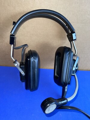 TELEX EBM 1410 FAA TSO C57 C58 CAT B Pilot Headset W/ Mic