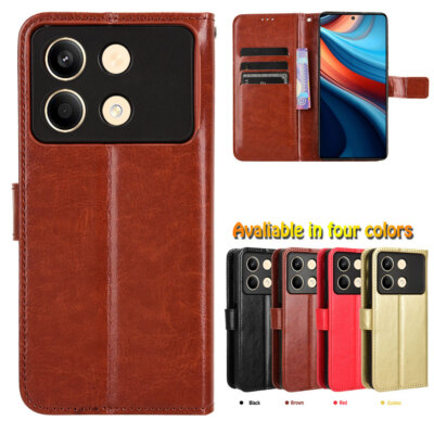 For Xiaomi Poco X6 Neo 5G, Luxury Classic Cover Flip Leather Wallet Card Case