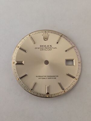 ROLEX OP DATEJUST DIAL FOR 36mm 1601 FOR PARTS OR REPAIRS-GOOD CONDITION