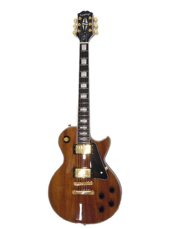 Epiphone Electric Guitar LesPaul Custom Koa Made in 2022 brown