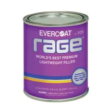 EVERCOAT RAGE 100105 LIGHTWEIGHT BODY FILLER , QUART (FIB-105)