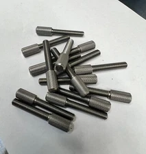 Knurled Long Head Thumb Screws Stainless Steel 10-32 Thread - Qty 10 / 7189