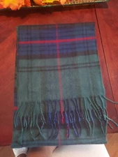 PlaidVintage Cashwear Scarf By Musaril/ Benfofen Made In France.  100% Acrylic. 