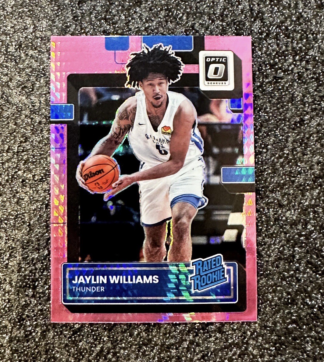 2022-23 Panini Optic Jaylin Williams Rated Rookie Hyper Pink HOLO Prizm #246