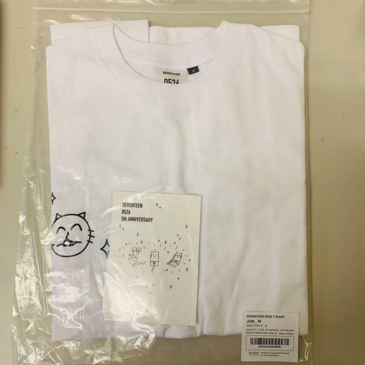 SEVENTEEN 5 anniversary official T-shirt JUN Size M + post card | eBay