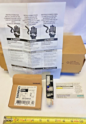 Siemens QA120AFCH Arc Fault Circuit Breaker Interrupter Combination 20A 120/240V