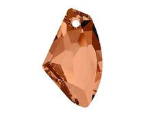 Swarovski Art 6656 19mm Crystal Copper Galactic Vertical Pendants 4pcs SW174