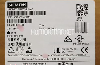 One   Control unit 6SL3243-0BB30-1HA3 New #F13