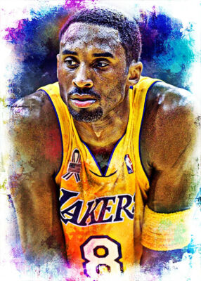 2022 KOBE BRYANT LAL 10/10 ORIGINAL PRINT ART SKETCH CARD ARTIST SIGNED