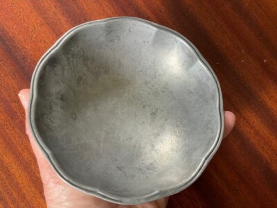 Gorham 5  metal bowl, silver tone, MCM, logo on bottom, ideal for coins, keys