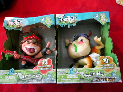 2 FARTIST CLUB New in Box RIPPING RANDY & MUNCHY MAX 10 different farts timed de