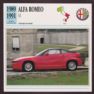 1989 1990 1991 Alfa Romeo SZ Italian Sports Car Photo Spec Sheet