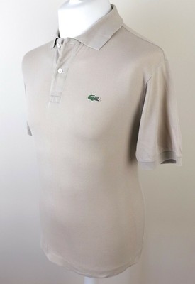 cream lacoste polo