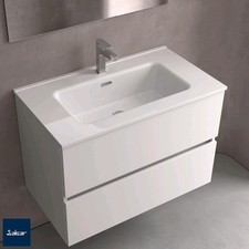 Constanza 610mm White Porcelain Integrated Basin Single Tap Hole 460mm New sink