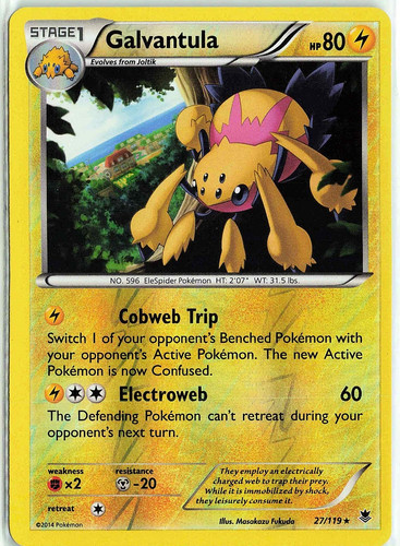 Galvantula - 27/119 Phantom Forces Rare Reverse Holo Pokemon Card