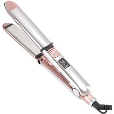 2-in-1 Titanium Ionic Flat Iron,Professional Hair Straightener Curler, Fast...