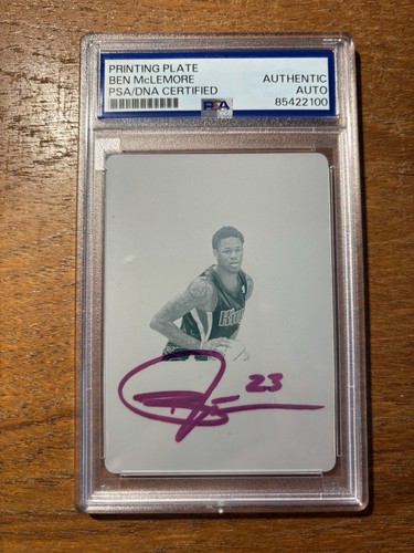 BEN MCLEMORE NATIONAL TREASURES 1/1 ROOKIE AUTO NT RC PSA DNA RARE SAC KINGS SSP - Bild 1 von 2