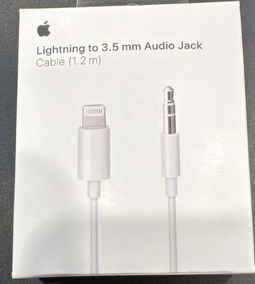 Apple Lightning to 3.5mm Audio Jack Cable 1.2m White A1879