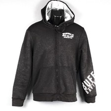 Buffalo David Bitton Jacket Mens Medium Sherpa Lined Zip Hoodie Sweatshirt