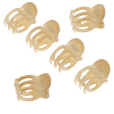 Paris CP3084 French Hair Clip for Women, Set of 6 Extra Small Beige Girls Hai...