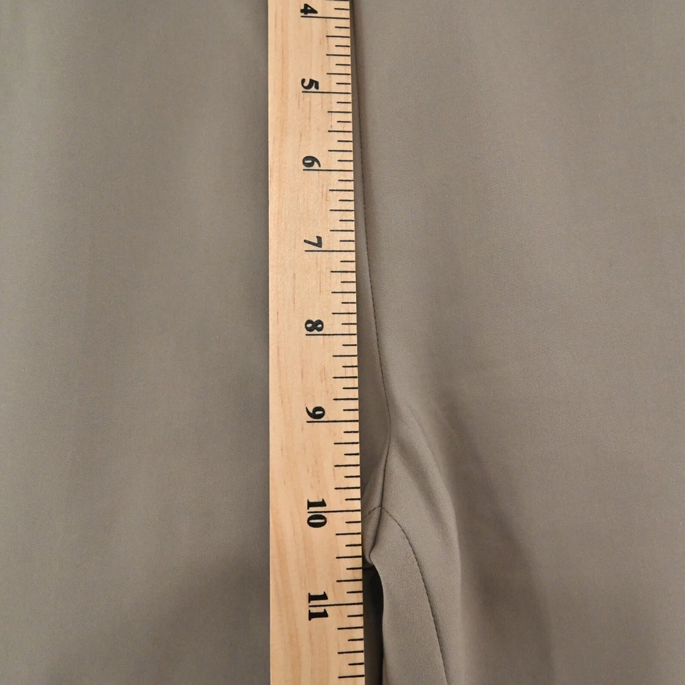 Pantalones para mujer LES COPAINS talla 42 silenciosos de lujo tostados elásticos clásicos caqui Foto 4 de 4