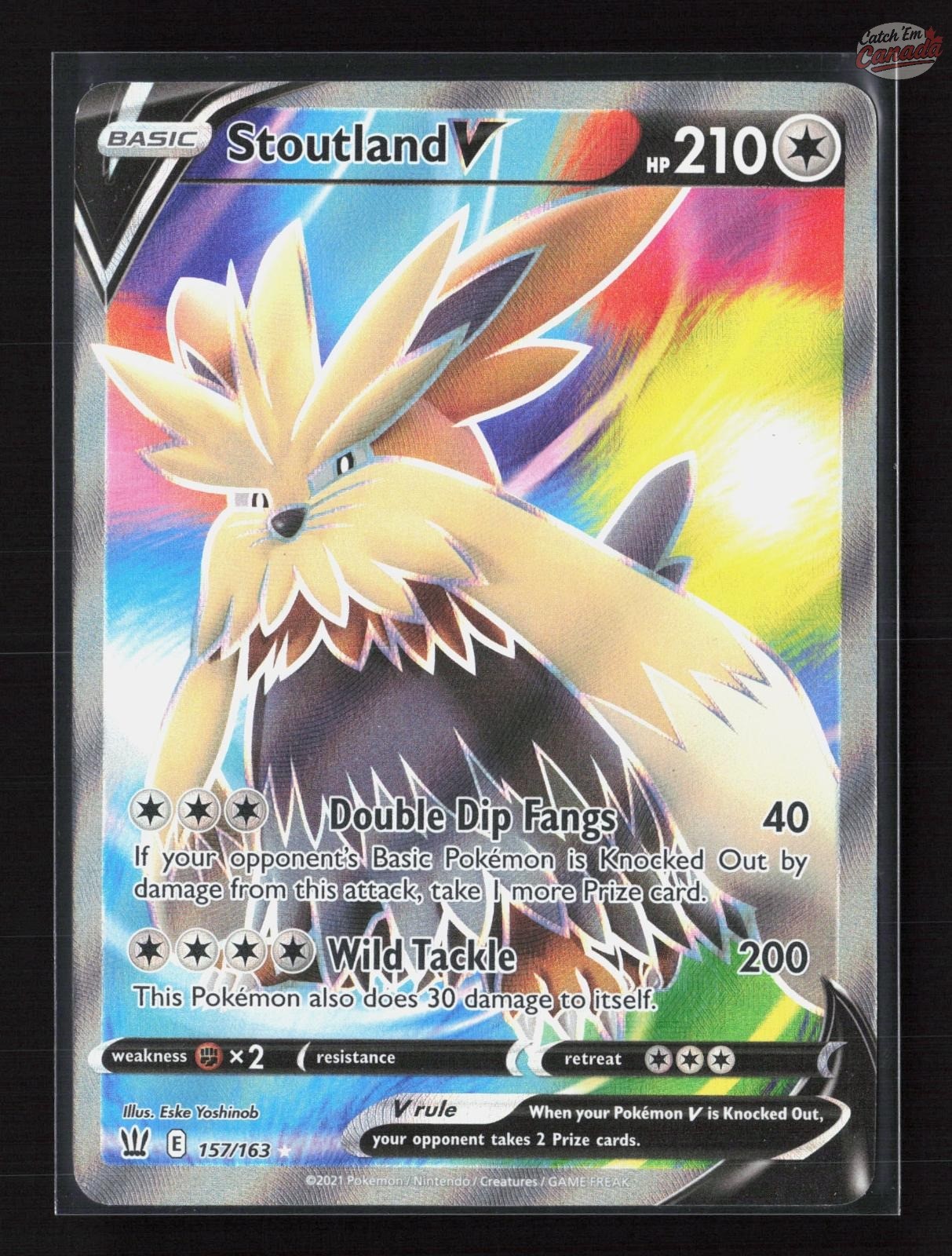 Stoutland V Battle Styles 157/163 - NM