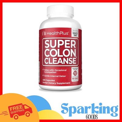Natural Detox Solution - 480 Caps for Occasional Constipation Relief & Bloating