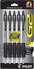 PILOT G2 Premium Refillable and Retractable Rolling Ball Gel Pens, Ultra Fine