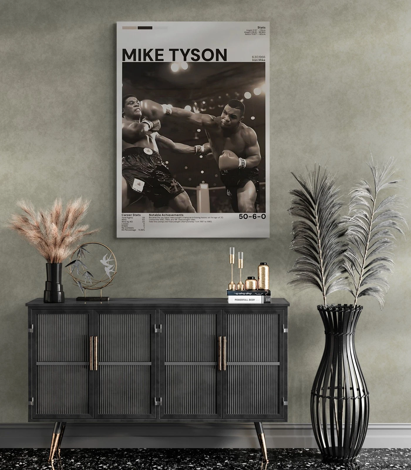 Mike Tyson Poster – Boxing Legend Wall Art