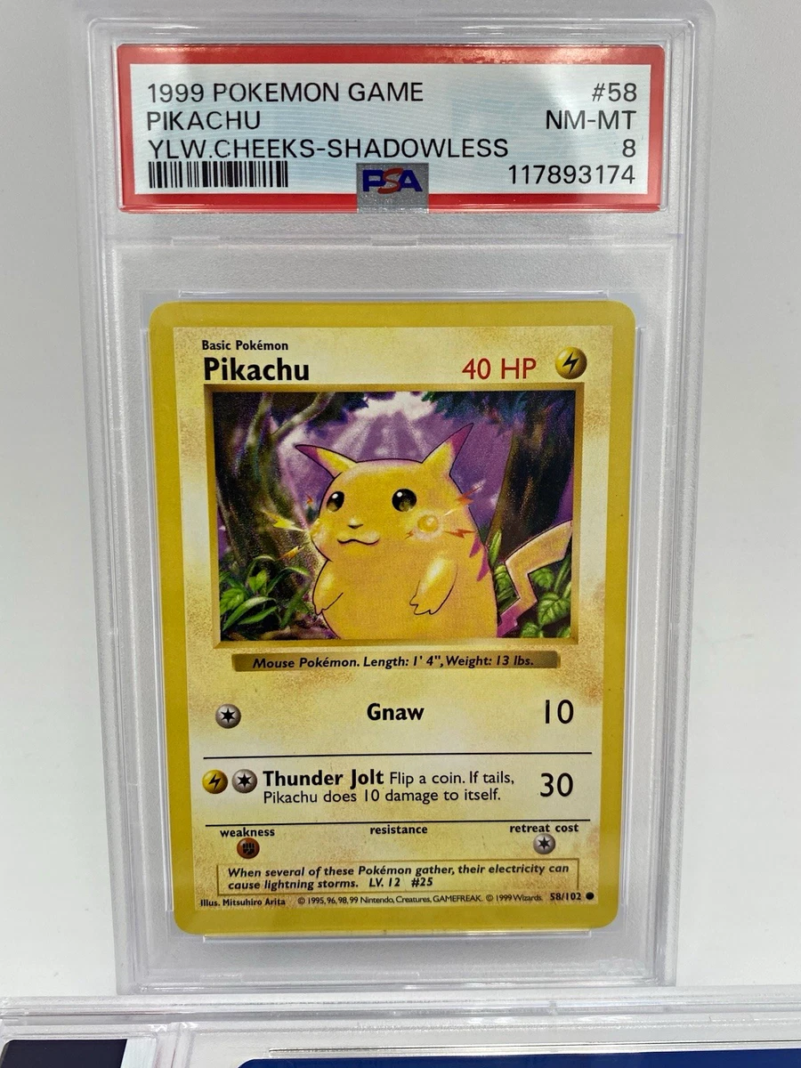 25+ Pikachu Pokémon TCG Shadowless Individual Collectible Card