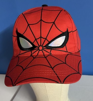 Marvel Spider-Man Kids Baseball Cap Costume Mask Design SnapBack Hologram Eyes