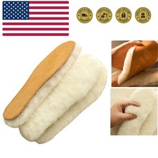 Australian Sheepskin Insoles,Thick and Warm Wool Insole,Women Men Replacement...