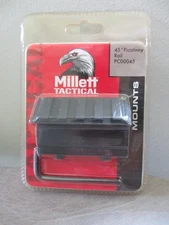 Millett 45 Degree Offset Picatinny Accessory Rail Aluminum Matte PC00045