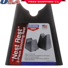 Portable Gun Rests 2 Pc Set Adjustable Shooting Support Lightweight Design New