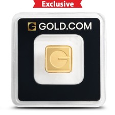 5 Gram GOLD.COM Square Gold Bar (New w/ Assay) 5161.31 per troy oz
