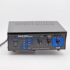 Pyle Pro PCAU33 Mini 75 W x2 Stereo Power Amplifier – USB – Compact Hi-Fi Amp
