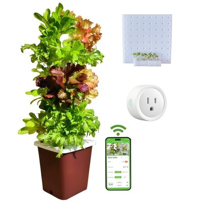 Hydroponics Tower Growing System Kit, Vertical Garden Indoor Outdoor, Up to 3...