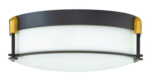 Oil Rubbed Bronze LED Flush Mount from the Colbin Collection - Picture 1 of 2