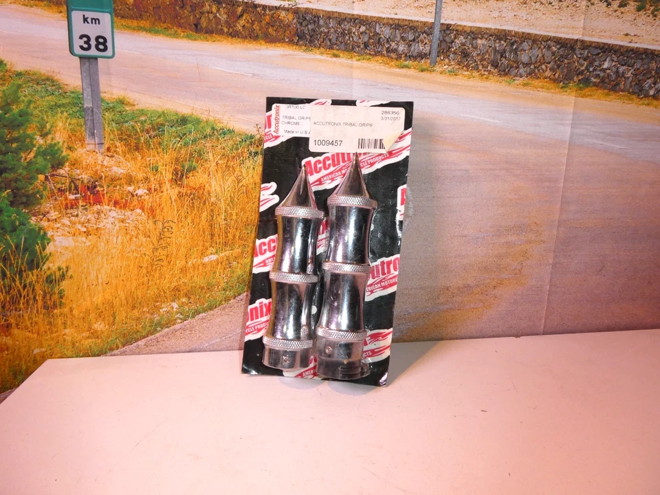 Harley Grips Tribal Chrome Cable Throttle Made In USA  Accutronix GR100-LC T5 - Image 2 of 4